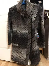Вязаное пальто